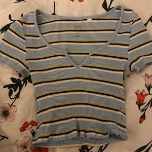 Pacsun striped crop top